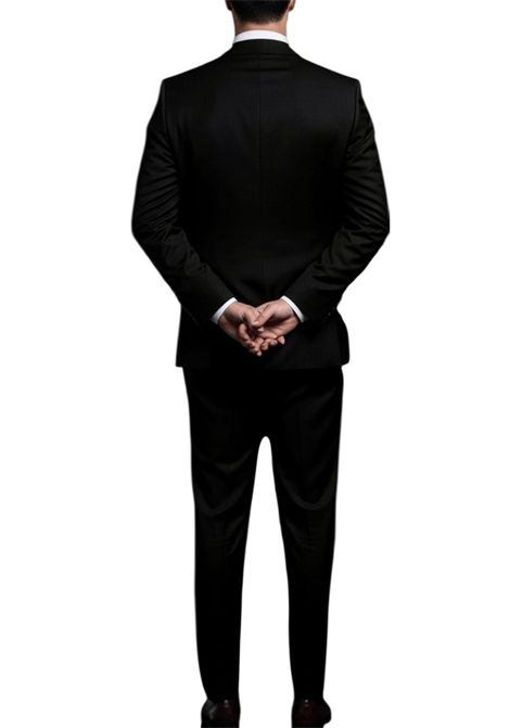 Abito a due bottoni petto a lancia MARCEL MOREL | Abiti | AB0453NERO